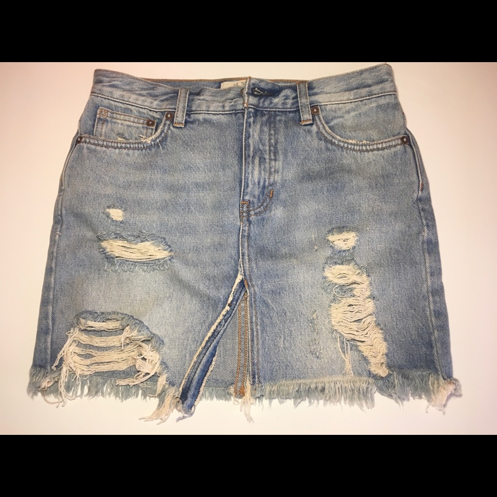 Free People denim skirt/We the free
